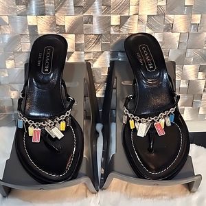 Coach Charm Sandal Heels 5.5